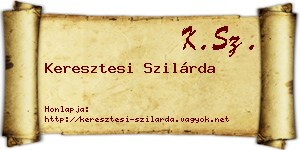 Keresztesi Szilárda névjegykártya